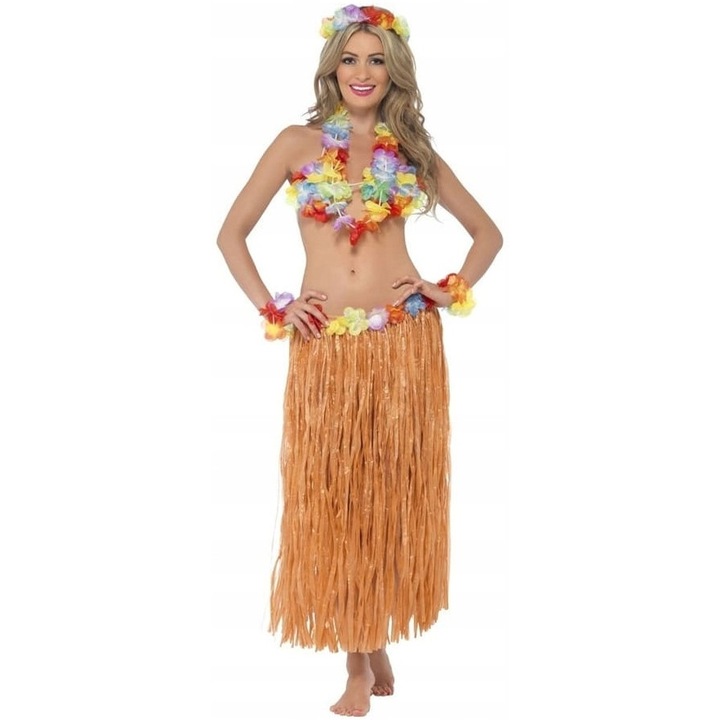 Fusta Hawaiiana Lunga 75cm, Party Tematic, Carnaval, Petrecere