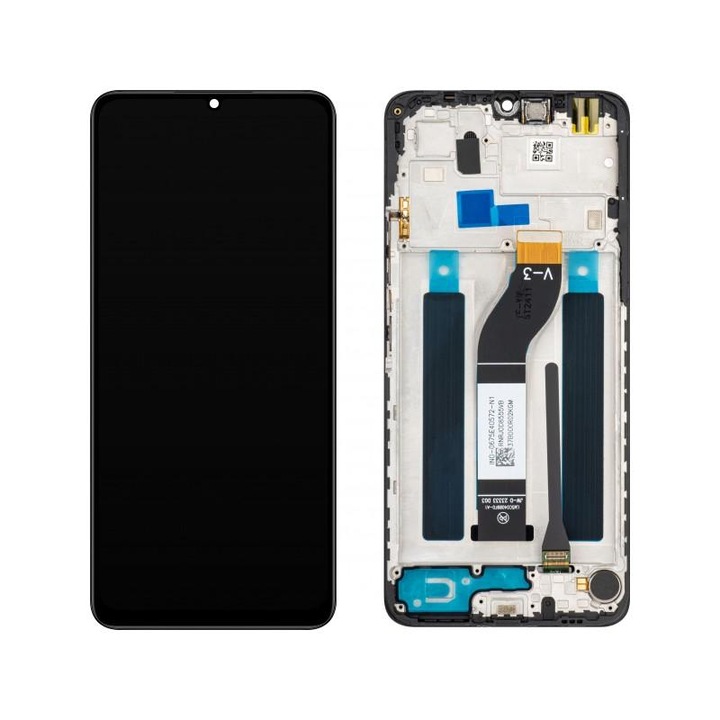 Display cu Touchscreen MP compatibil cu Xiaomi Redmi 13C / 13C 5G / 13R / Poco C65 / M6 cu Rama Negru