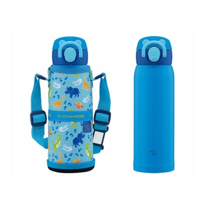 Cana Termica Zojirushi SM-UA48AJ 0.48L Dinozauri Albastru
