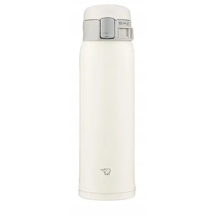 Zojirushi SM-SF60WM: Termos Alb 600ml, Otel Inoxidabil, Izolare Vid