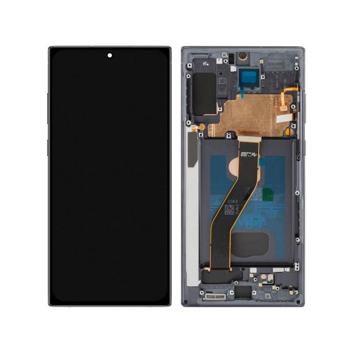 Display Touchscreen MP pentru Samsung Galaxy Note 10+ N975, OLED, Negru, cu Rama