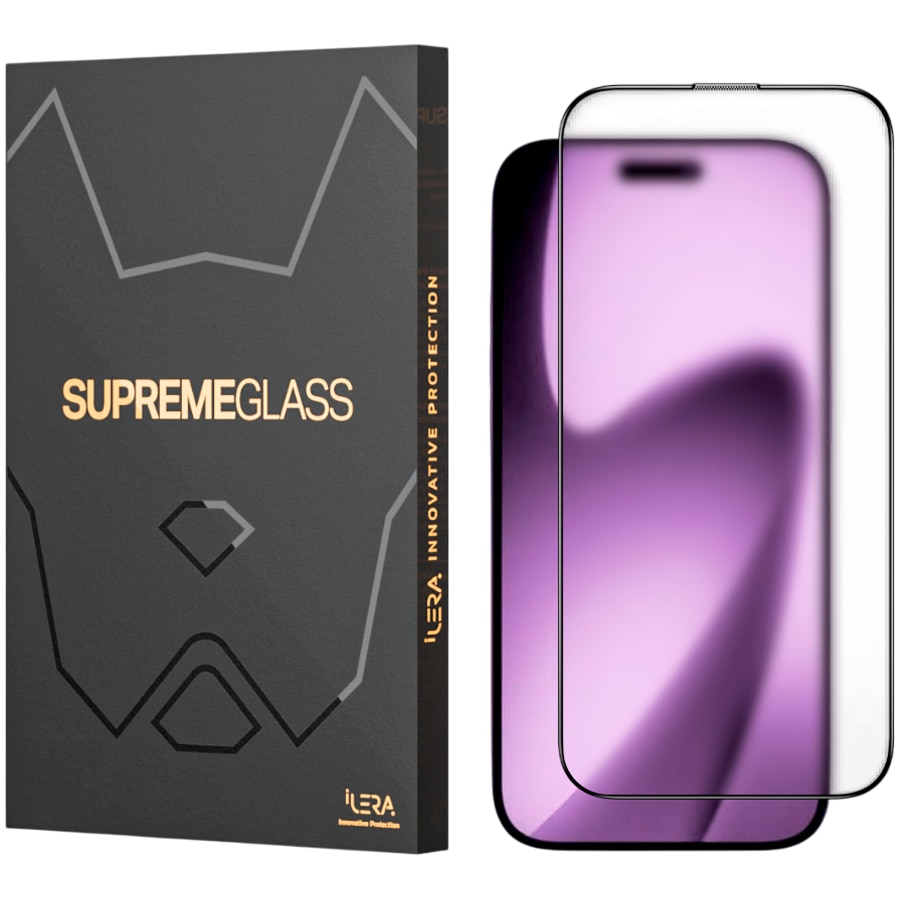 Folie Protectie Sticla iLera FrostedGlass 2.0 pentru iPhone 17 Air Transparent