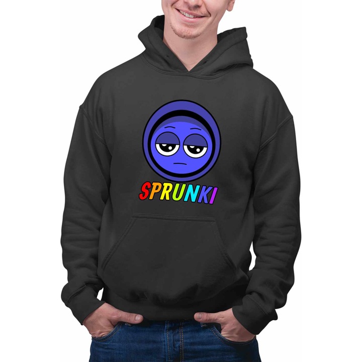 Hanorac bărbați, negru, 3XL, imprimeu rezistent, calitate superioară