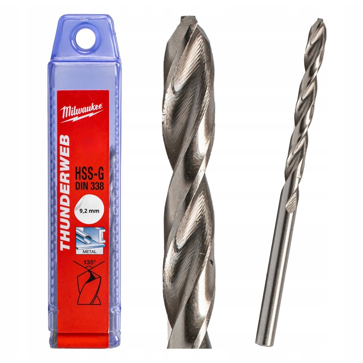 Set de 10 biti pentru metal Milwaukee Thunderweb 9.2x125mm