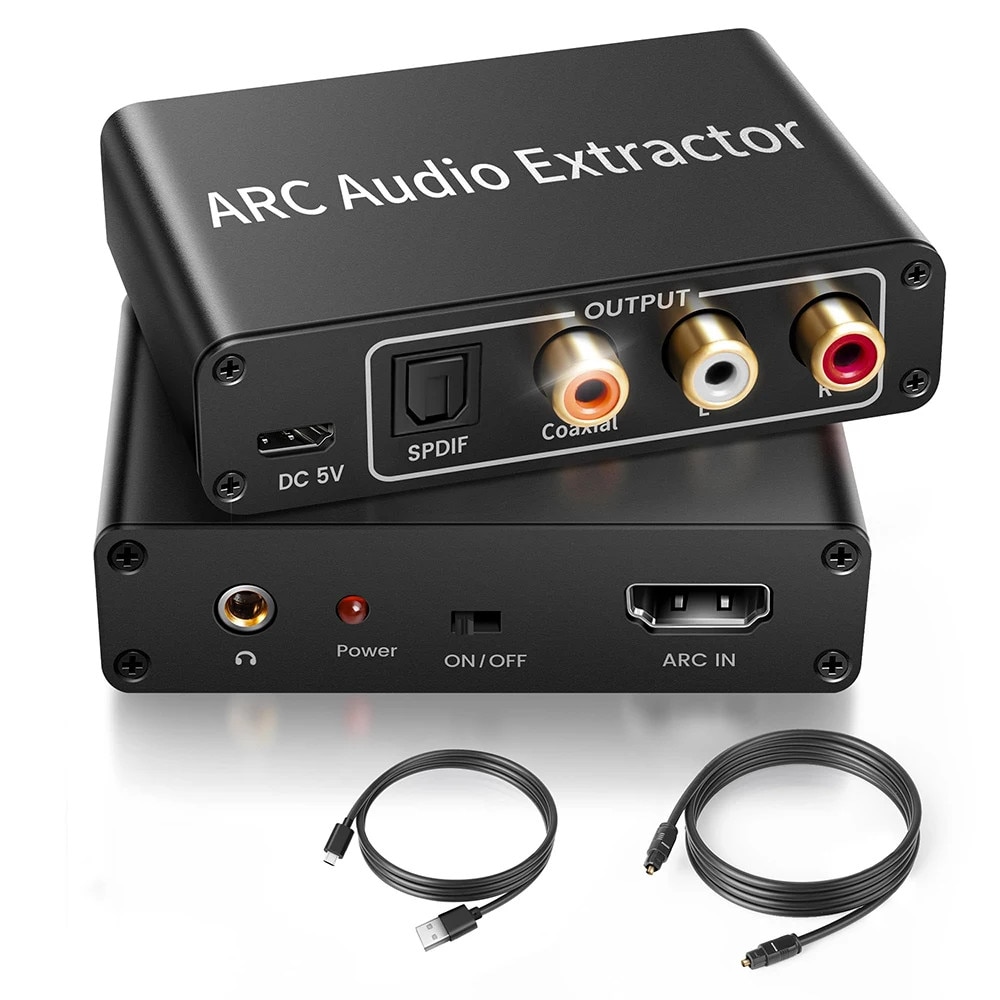 Adaptor HDMI ARC, Amxcnoy, extractor audio ARC cu optica digitala