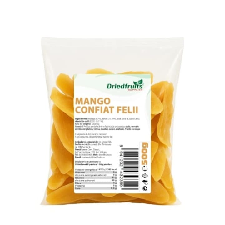 Mango confiat felii Driedfruits - 500 g