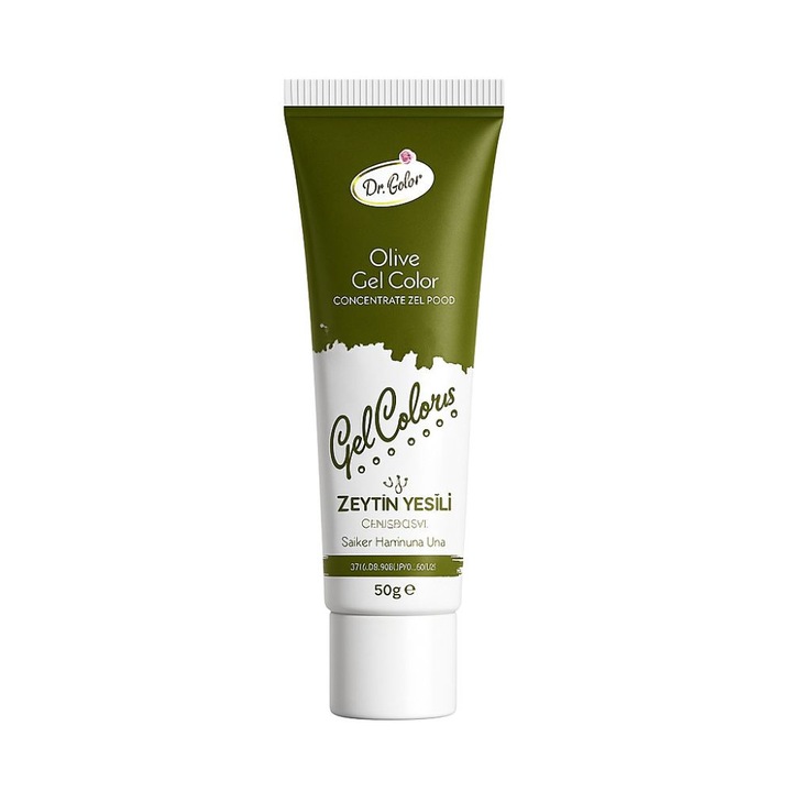 Colorant Alimentar Gel – Concentrat - Olive - 50 Grame – Dr Gusto