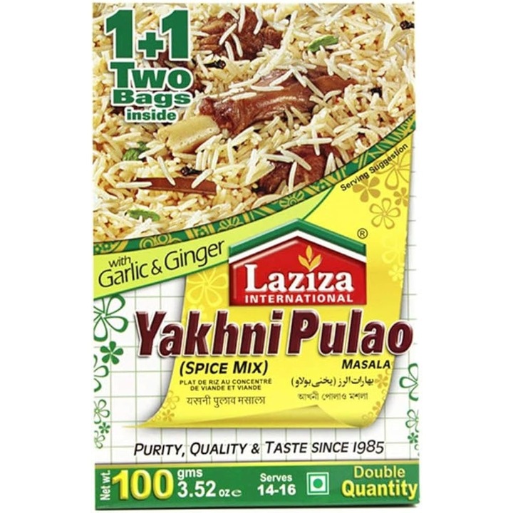 Amestec condimente Laziza Yakhni Pulao, 100g, aromă autentică, preparare rapidă
