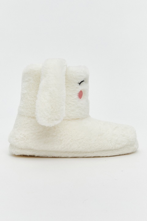 LC WAIKIKI, Cizme de casa cu urechi de iepure, Alb