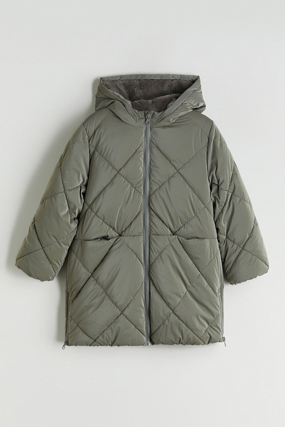 LC WAIKIKI, Hanorac de blana shearling sintetica, Bej, 74-80 CM