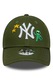 New Era, Sapca New York Yankees MLB Space Icon 9FORTY, Alb, Galben, Verde masliniu, 52-53 CM