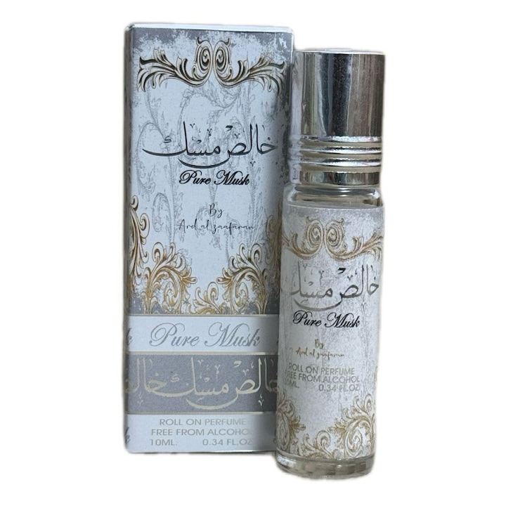Parfüm roll-on Ard Al Zaafaran Pure Musk, 10ml, fehér pézsma, nőknek