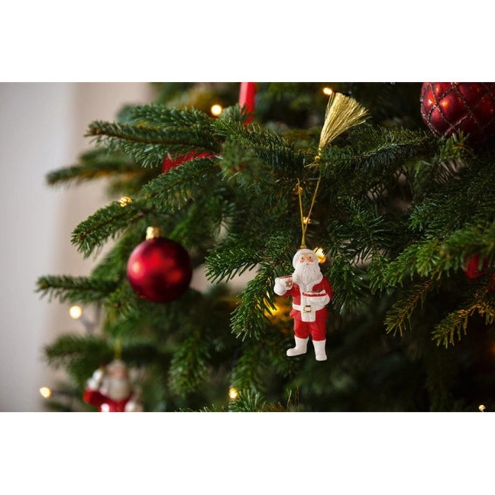 Karácsonyi dísz, Christmas Classics, Mikulás, 11 x 5, 5 x 5, 2 cm, prémium porcelán