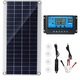 Kit panou solar din siliciu monocristalin de 300W 18VYDCY™, panou solar flexibil portabil, potrivit pentru rulote, barci, masini, generatoare solare, laptopuri, smartphone-uri etc., cu controler de 60A