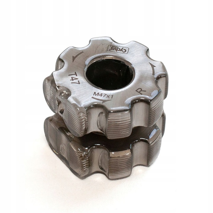 Set freze de calitate CYCLUS PRO T47 M47x1 pentru suport pedalier, metal, include ulei de taiere