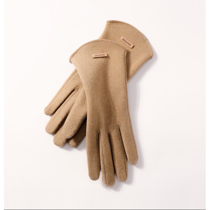 Ръкавици, подплатени с полар, удебелени за топлина, защита от студ, един размер, ST-48, жълти