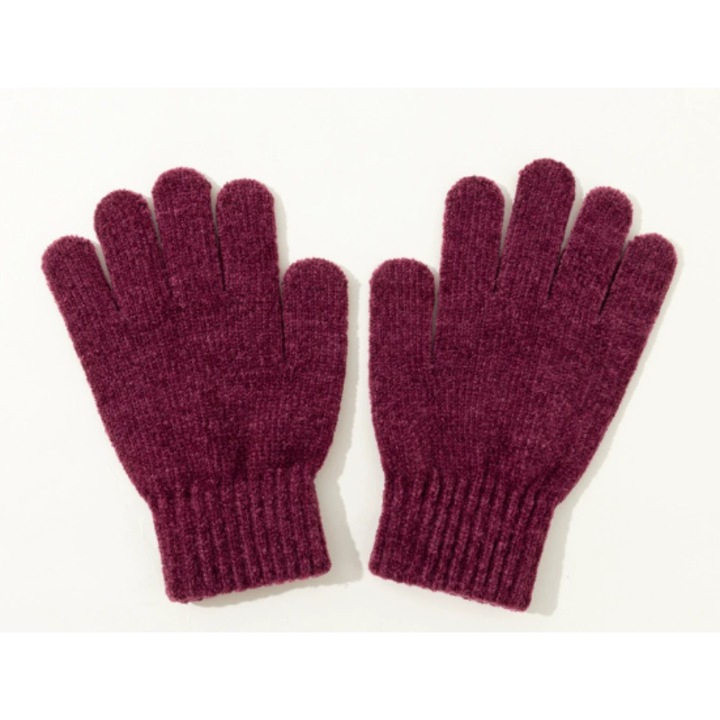 Manusi copii, ST-80, captusite cu fleece, burgundy