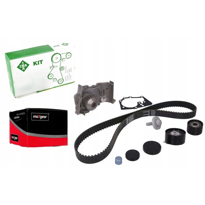 INA vezérműszíj készlet vízpumpával, Renault 1.4/1.6 16V
