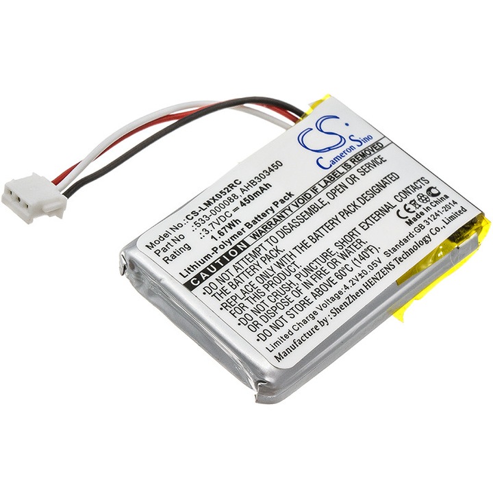 Baterie TECHTEK CS-LMX052RC Li-Polymer 450mAh