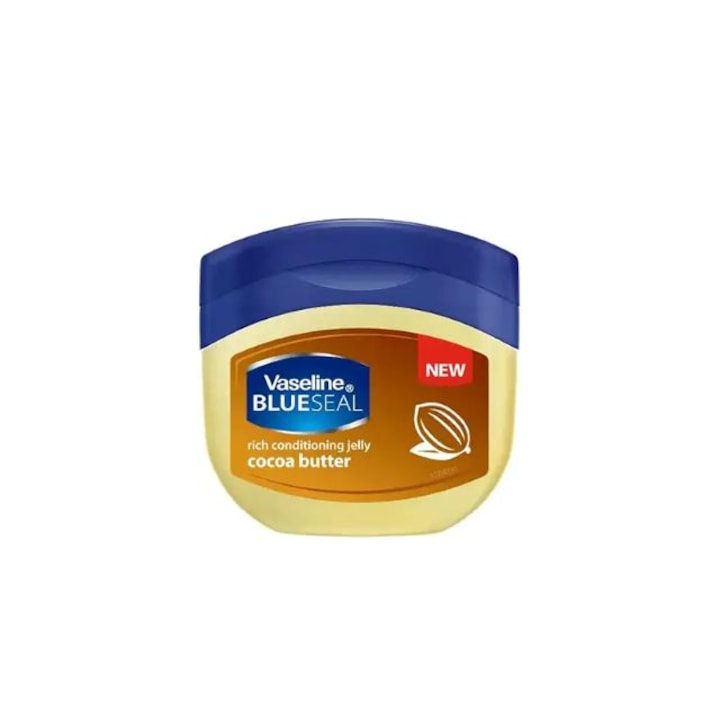 Crema de fata Vaseline Blue Seal cu unt de cacao, 50 ml, pentru ten uscat