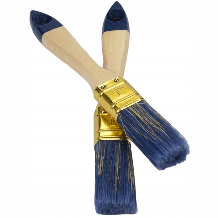 Pensulă profesională pentru lac Gold Tools 1'' (25mm), peri naturali și sintetici, maner din lemn