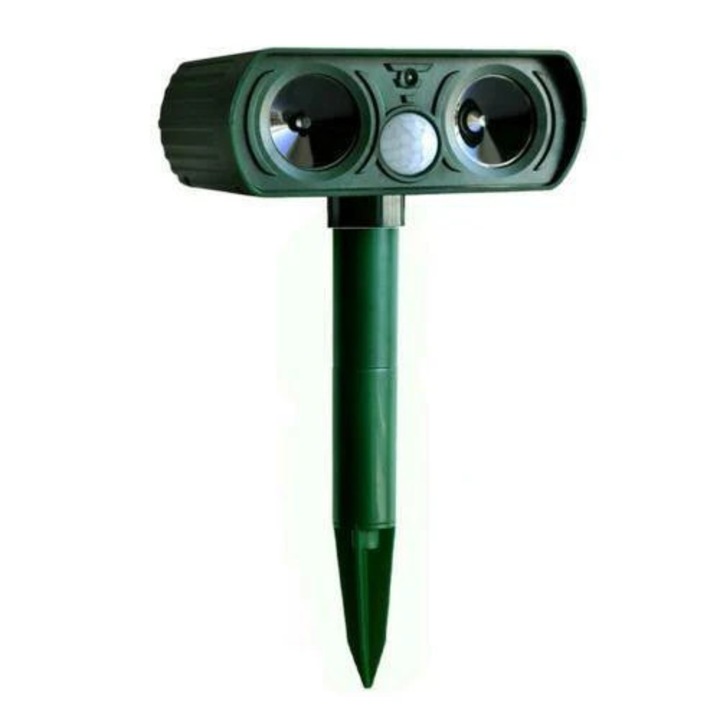 Aparat Solar Impotriva Daunatorilor Vivendo®, Solar Animal Repeller, Ultrasonic, Protectie Gradina/Curte