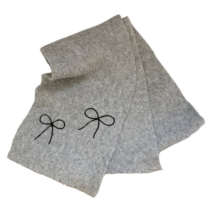 Esarfa groasa calduroasa pentru toamna si iarna, gri