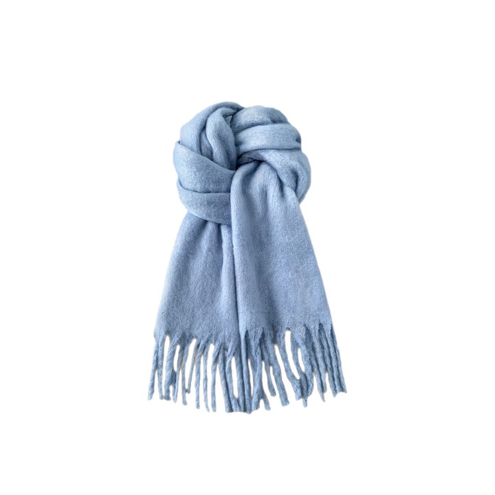 Sál, Téli kötött moher sál, Sál - Ködös kék
