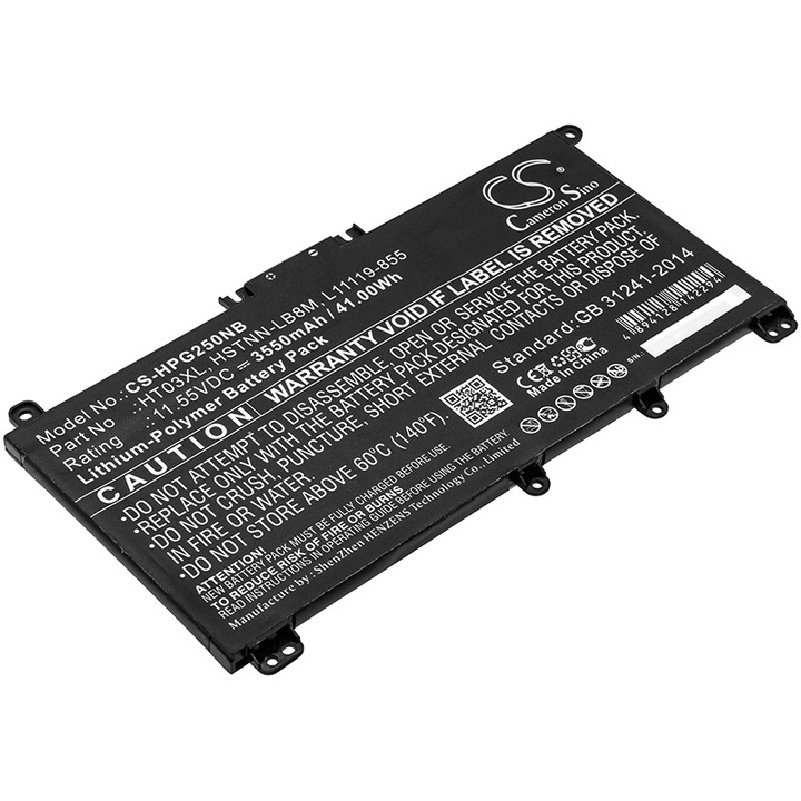 Baterie TECHTEK CS-HPG250NB Li-Polymer 3550mAh