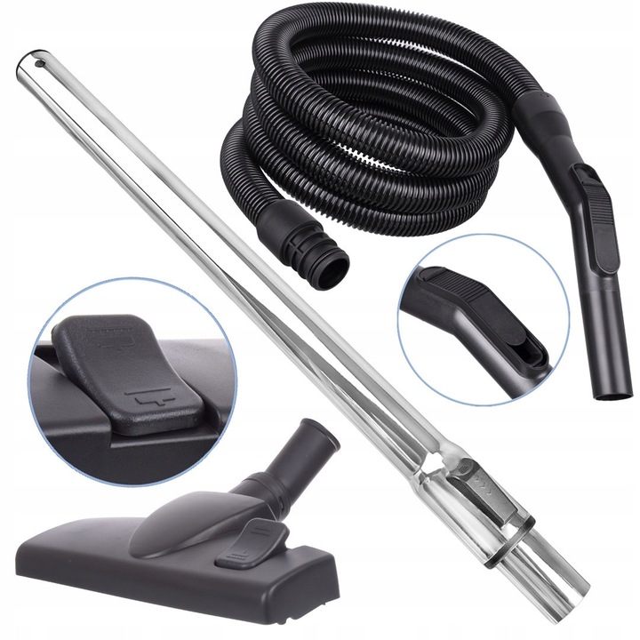 Set Furtun, Tub Telescopic și Duza Podea Techkar, 3m, 56-95cm, DN35