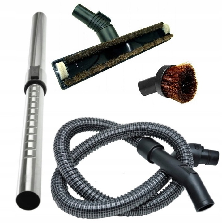 Set accesorii aspirator AJS, pentru ZELMER JUPITER, 2 metri, perie rotunda 26 cm, culoare multicolor