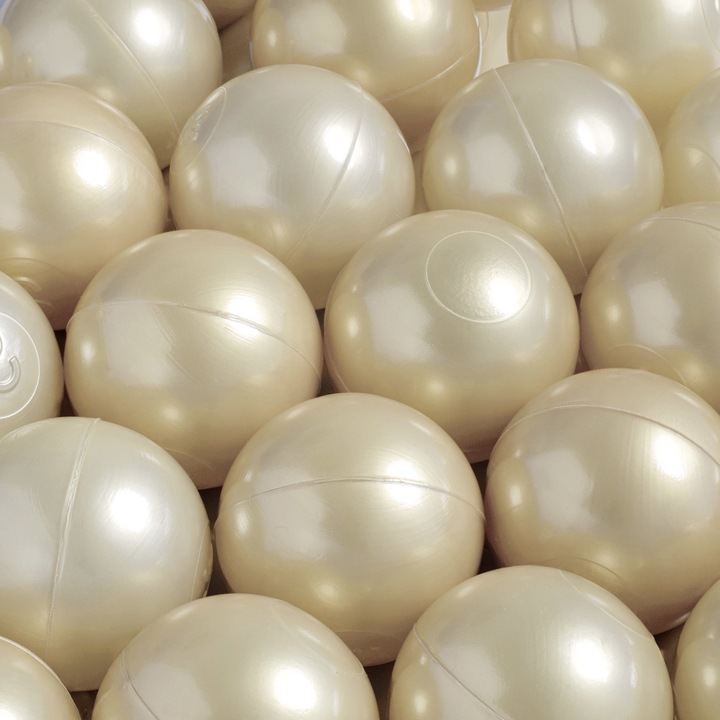 Bile pentru piscina pentru copii, Misioo, Plastic, Auriu, 300 bile ∅6 cm