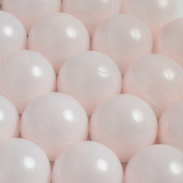 Bile pentru piscina pentru copii, Misioo, Plastic, Roz deschis, 600 bile ∅6 cm