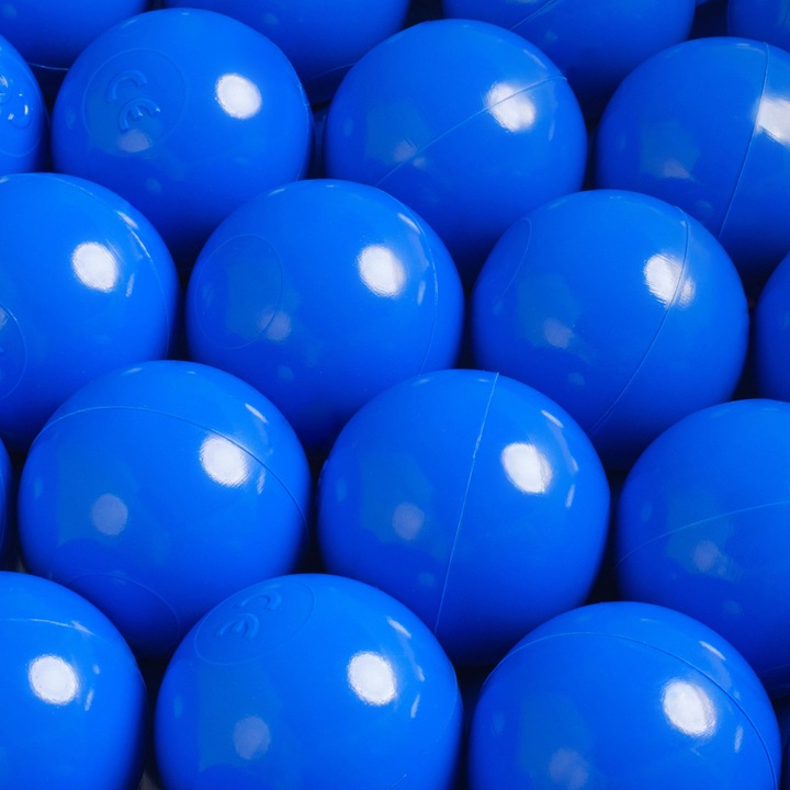 Bile pentru piscina pentru copii, Misioo, Plastic, Albastru, 200 bile ∅6 cm