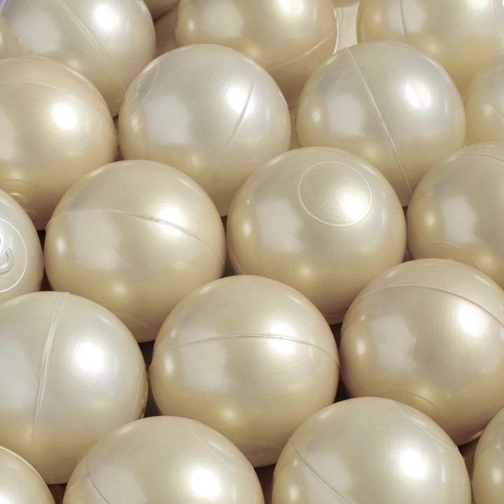 Bile pentru piscina pentru copii, Misioo, Plastic, Auriu, 600 bile ∅6 cm