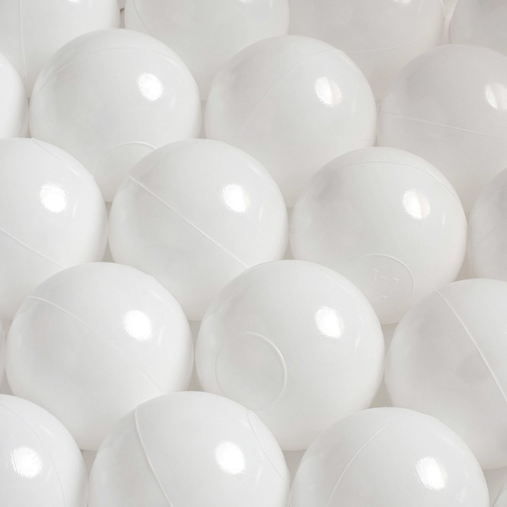 Bile pentru piscina pentru copii, Misioo, Plastic, Alb, 500 bile ∅6 cm