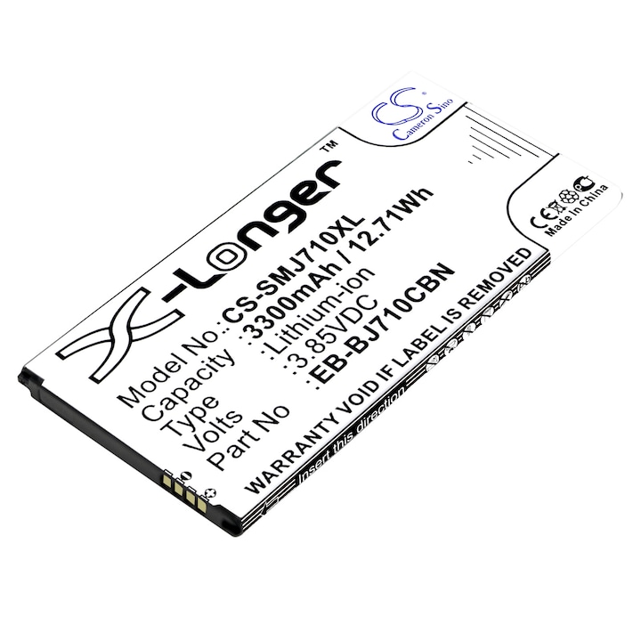 Baterie mobilă Cameron Sino CS-SMJ710XL Li-ion 3300mAh, Negru, 100.12x48.56x4.90mm