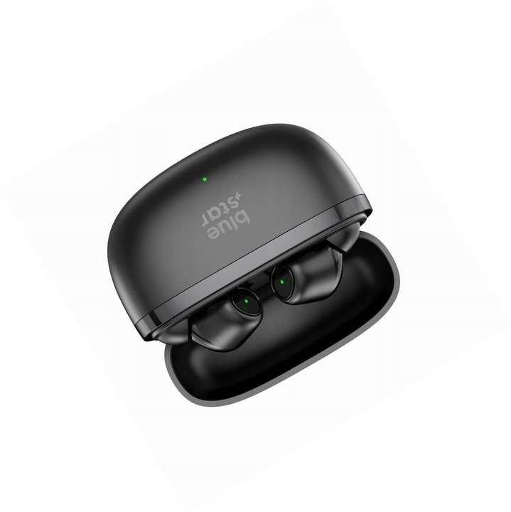 Casti Bluetooth TWS Blue Star ANC ENC pentru Xiaomi Redmi Note 9, Negru