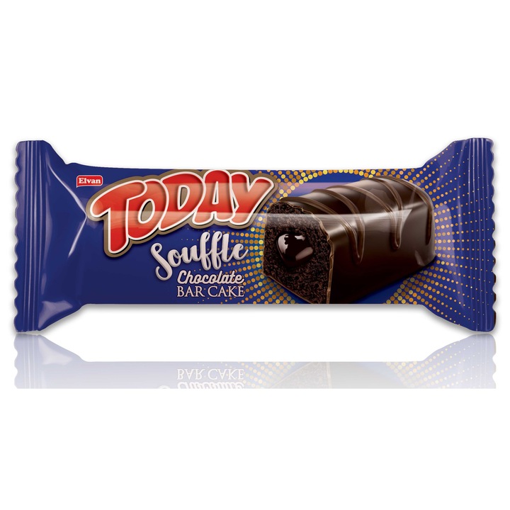 Prajituta TODAY SOUFLE BAR CAKE CHOCO CREAM 45GR, 1 cutie x 24 buc