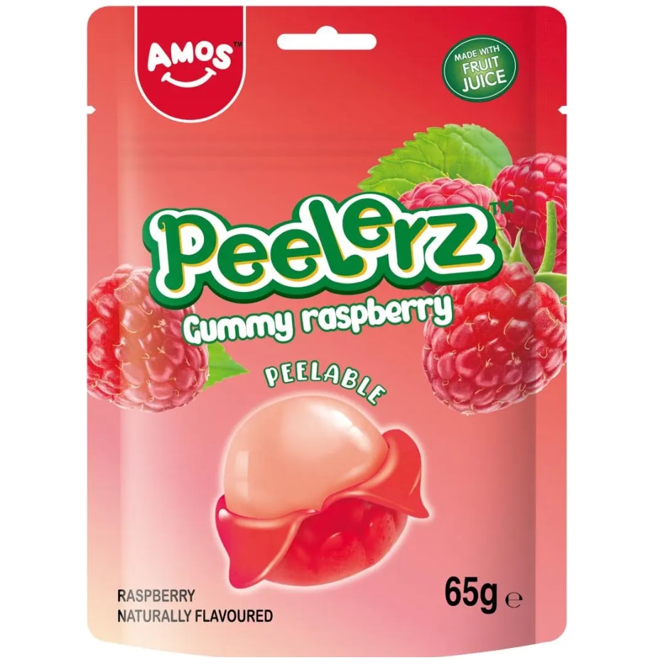 Jeleuri Roz Jeleuri Peelerz Gummy Raspberry 65 g, Amos - eMAG.ro