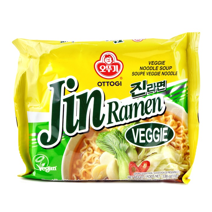 OTTOGI Taitei instant Ramen Jin cu Legume 110g