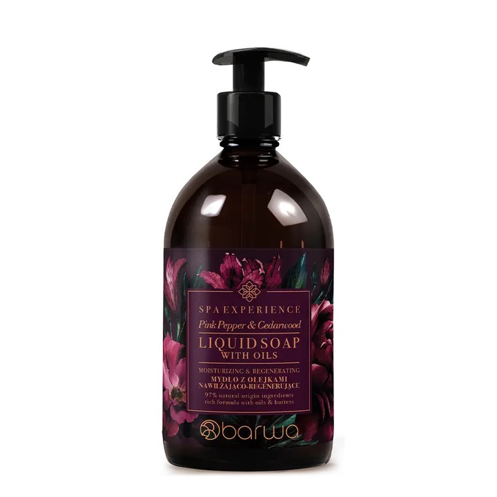 Течен сапун с масла от розов пипер и виолетки Spa Experience Barwa Cosmetics 380 мл