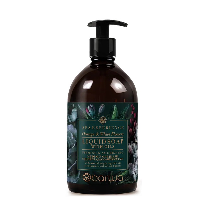 Течен сапун с масла от портокал и бели цветя Spa Experience Barwa Cosmetics 380 мл