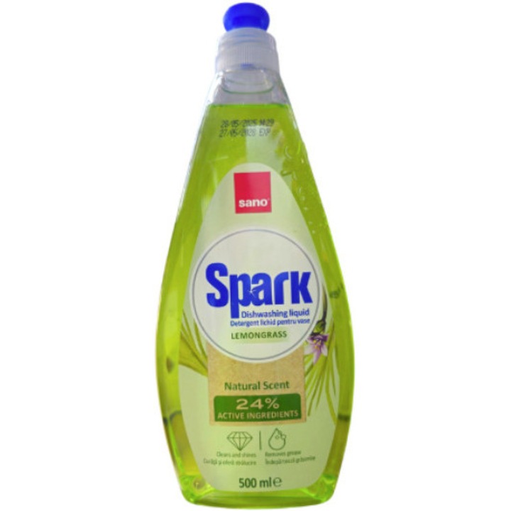 Detergent vase, Sano, Spark, lemongrass, 500 ML