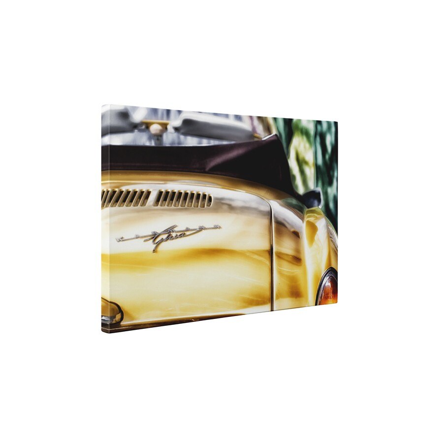 Masinuta galbena - Tablou Canvas - 20x25 cm