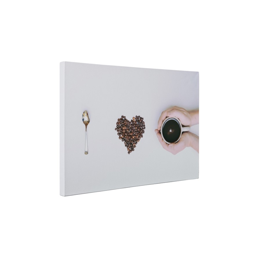 Iubim cafeaua - Tablou Canvas - 65x85 cm