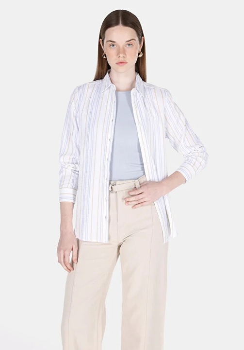 dama, COLIN'S, alb, bumbac, White