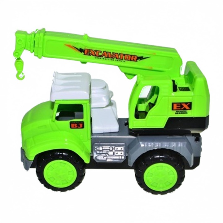 Masinuta excavator, pentru baieti, Mini Junior ME1811, Verde