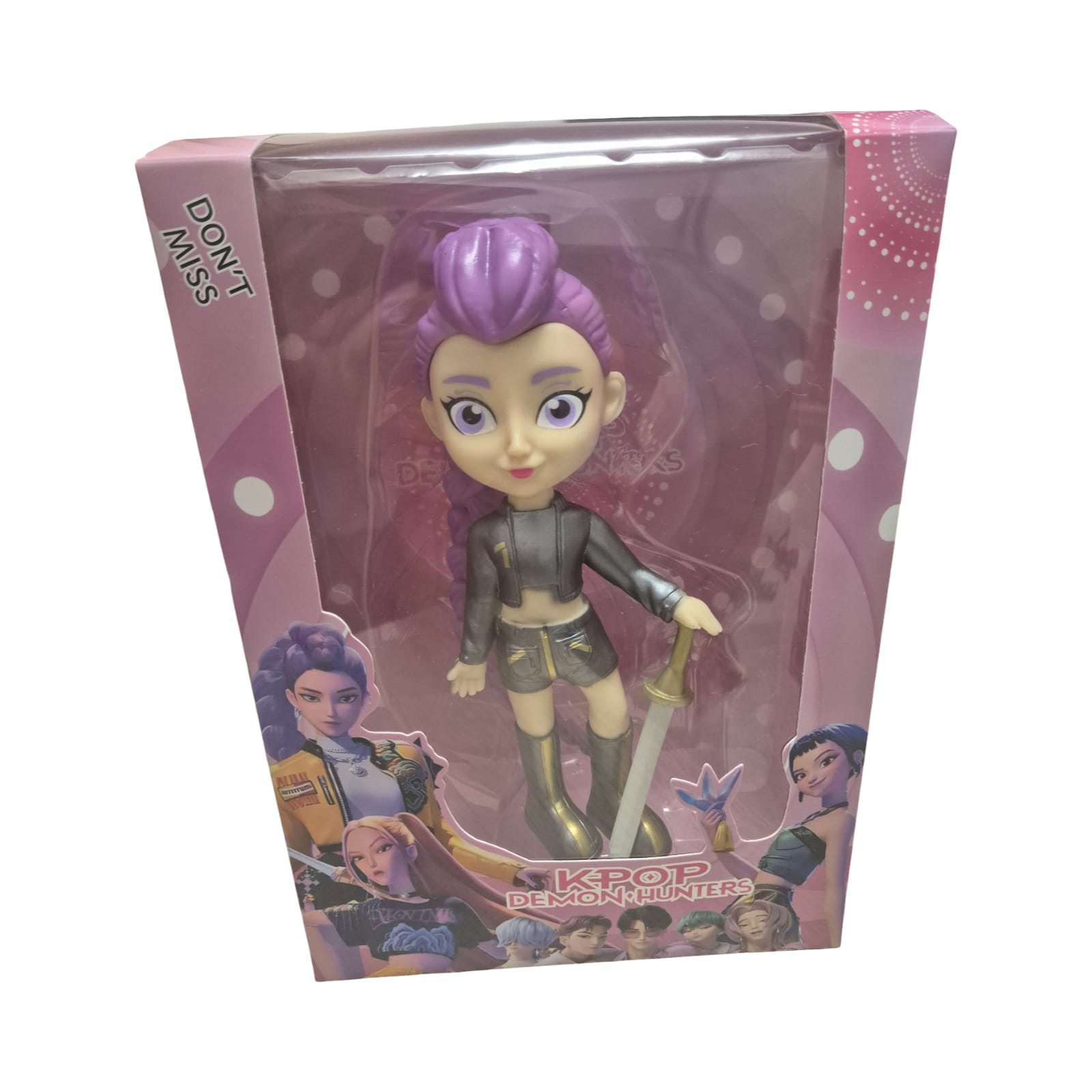Figurina Rumy, K Pop Demon Hunter, Gri, 18 cm, Virtual Trend