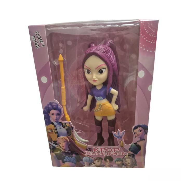 Figurina Mira, K Pop Demon Hunter, Albastru Galben, 18 cm, Virtual Trend®
